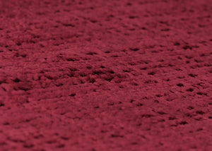 Relaxsessel Schaukelstuhl mit Hocker Chenille Öko-Tex bordeaux dunkles Gestell