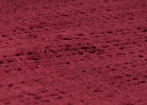 Relaxsessel Schaukelstuhl mit Hocker Chenille Öko-Tex bordeaux weisses Gestell