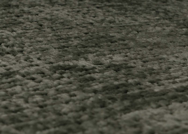 Relaxsessel Schaukelstuhl mit Hocker Chenille Öko-Tex grün weisses Gestell
