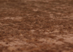 Relaxsessel Schaukelstuhl mit Hocker Chenille Öko-Tex hellbraun dunkles Gestell