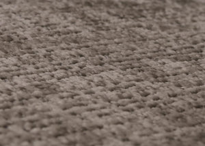 Relaxsessel Schaukelstuhl mit Hocker Chenille Öko-Tex hellgrau dunkles Gestell