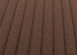 Relaxsessel Schaukelstuhl mit Hocker Cord Öko-Tex braun dunkles Gestell