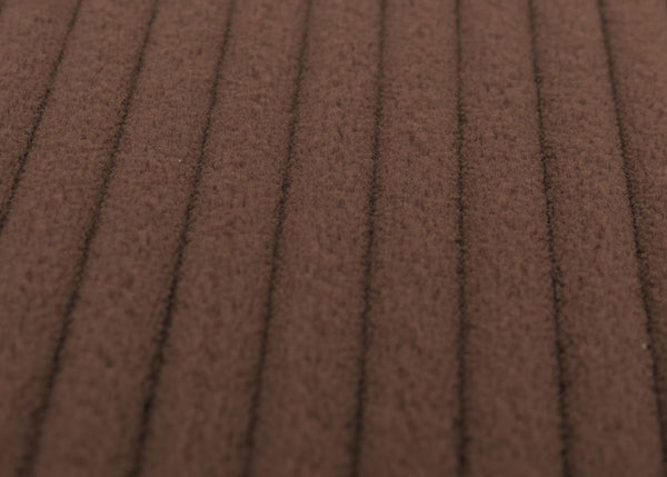 Relaxsessel Schaukelstuhl mit Hocker Cord Öko-Tex braun dunkles Gestell