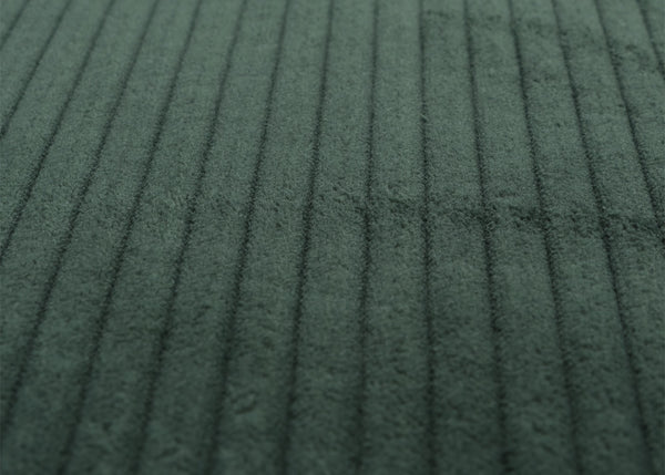 Relaxsessel Schaukelstuhl Schwingstuhl mit Hocker Cord Öko-Tex grün Gestell weiss