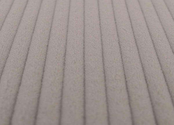 Relaxsessel Schaukelstuhl Schwingstuhl mit Hocker Cord Öko-Tex hellgrau Gestell weiss