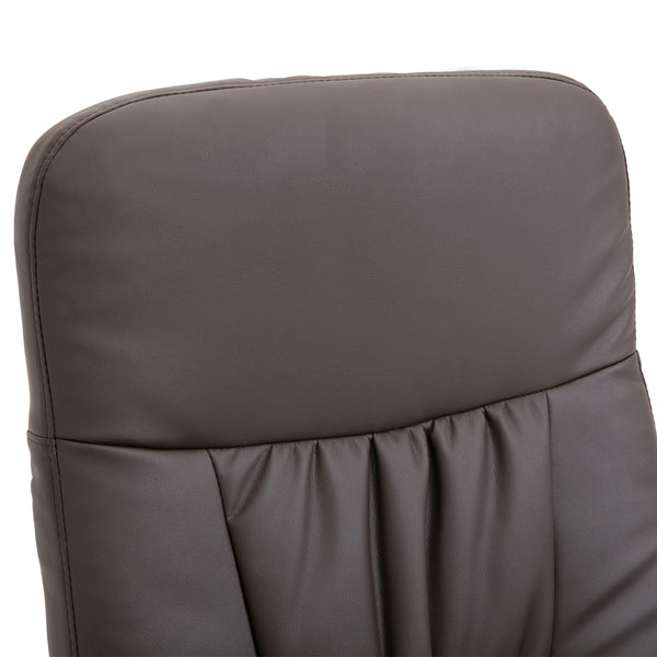 Relaxsessel Set mit Fusshocker höhenverstellbar neigbar braun