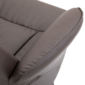 Relaxsessel Set mit Fusshocker höhenverstellbar neigbar braun