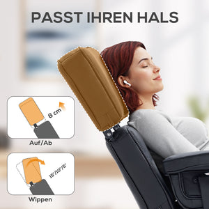 Relaxsessel verstellbar mit Fusshocker Kunstleder schwarz