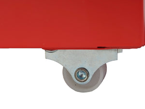 Rollcontainer Boston 8 Schubladen Stahlschrank 109x28x44cm Rot