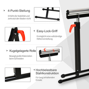 Rollenbock Arbeitsbock höhenverstellbar bis 90kg Metall