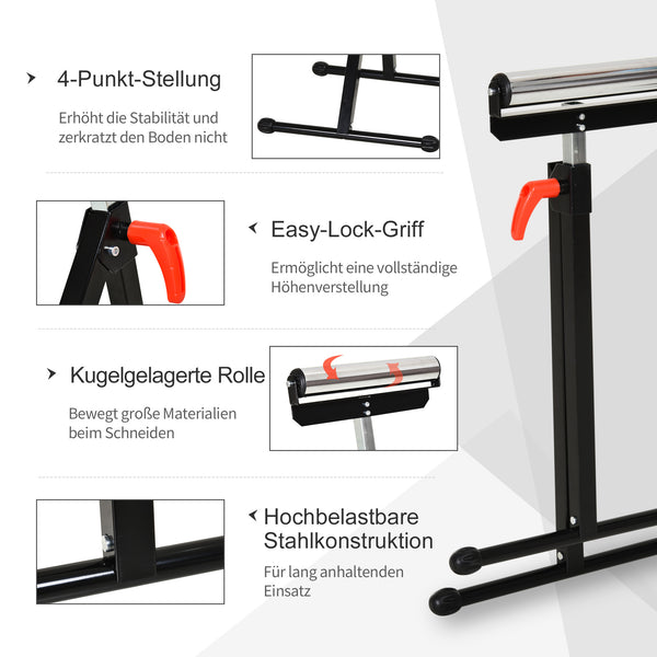 Rollenbock Arbeitsbock höhenverstellbar bis 90kg Metall