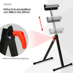 Rollenbock Arbeitsbock höhenverstellbar bis 90kg Metall