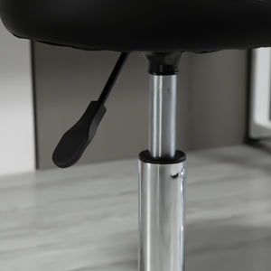 Rollhocker 2er-Set mit Rädern höhenverstellbar