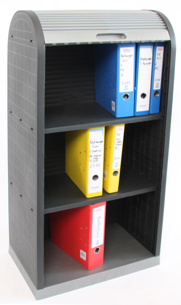 Rollladenschrank Büro Jalousieschrank Kunststoff 120x58x38cm