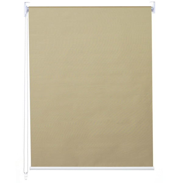 Rollo Fensterrollo Seitenzugrollo blickdicht Verdunkelung 40x160cm beige