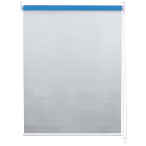 Rollo Fensterrollo Seitenzugrollo blickdicht Verdunkelung 80x160cm blau