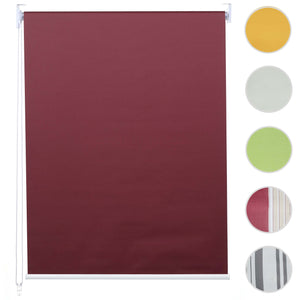 Rollo Fensterrollo Seitenzugrollo blickdicht Verdunkelung 40x160cm bordeaux
