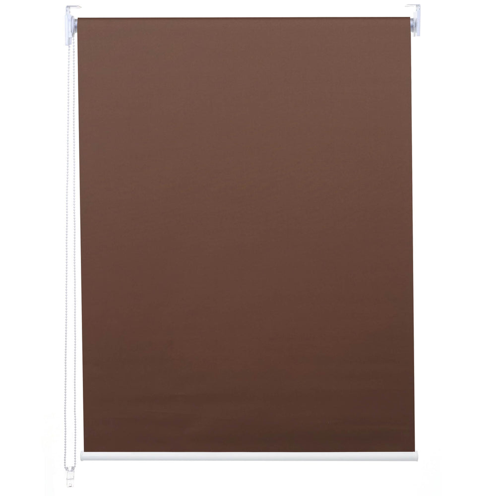 Rollo Fensterrollo Seitenzugrollo blickdicht Verdunkelung 60x230cm braun