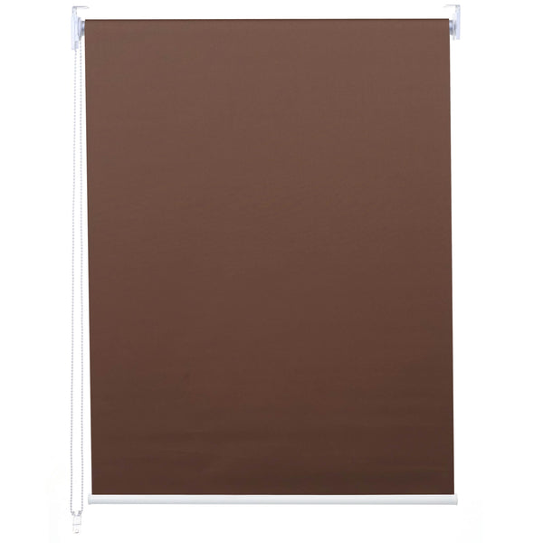 Rollo Fensterrollo Seitenzugrollo blickdicht Verdunkelung 80x160cm braun