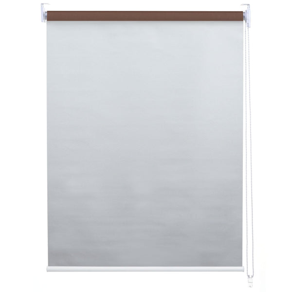 Rollo Fensterrollo Seitenzugrollo blickdicht Verdunkelung 80x160cm braun