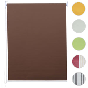 Rollo Fensterrollo Seitenzugrollo blickdicht Verdunkelung 80x160cm braun