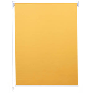 Rollo Fensterrollo Seitenzugrollo blickdicht Verdunkelung 70x160cm gelb