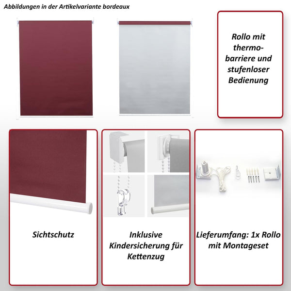 Rollo Fensterrollo Seitenzugrollo blickdicht Verdunkelung 70x160cm gelb