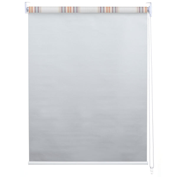 Rollo Fensterrollo Seitenzugrollo blickdicht Verdunkelung 100x160cm grau/braun/orange