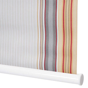 Rollo Fensterrollo Seitenzugrollo blickdicht Verdunkelung 100x230cm grau/braun/orange