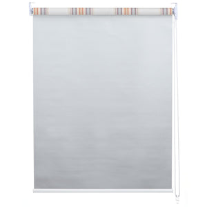 Rollo Fensterrollo Seitenzugrollo blickdicht Verdunkelung 110x160cm grau/braun/orange