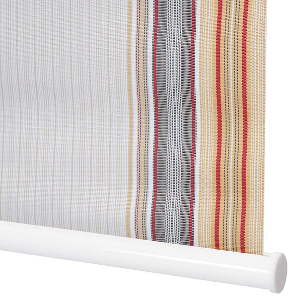 Rollo Fensterrollo Seitenzugrollo blickdicht Verdunkelung 40x160cm grau/braun/orange