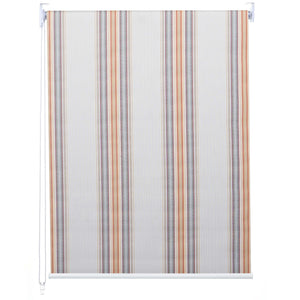 Rollo Fensterrollo Seitenzugrollo blickdicht Verdunkelung 50x160cm grau/braun/orange