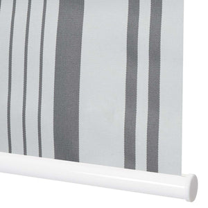 Rollo Fensterrollo Seitenzugrollo blickdicht Verdunkelung 40x160cm grau/weiss