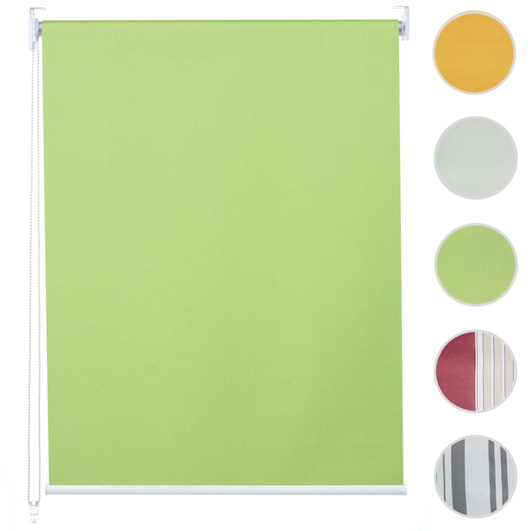 Rollo Fensterrollo Seitenzugrollo blickdicht Verdunkelung 60x160cm hellgrün