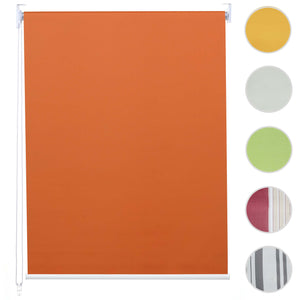 Rollo Fensterrollo Seitenzugrollo blickdicht Verdunkelung 60x160cm orange