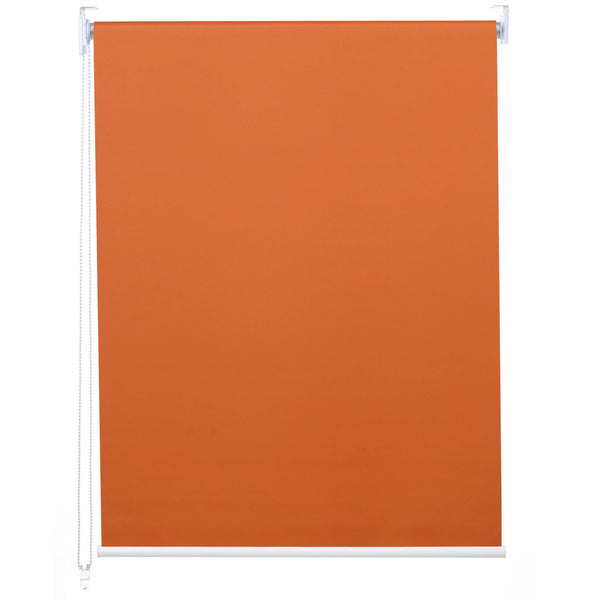 Rollo Fensterrollo Seitenzugrollo blickdicht Verdunkelung 70x230cm orange