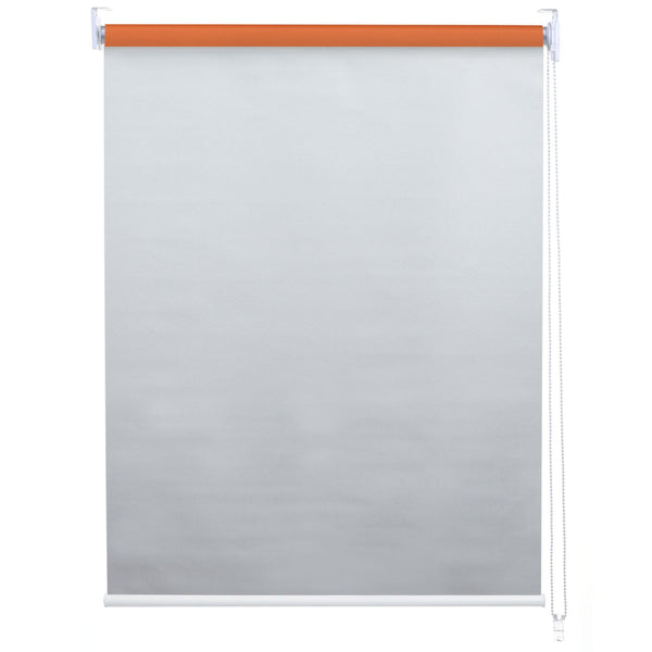 Rollo Fensterrollo Seitenzugrollo blickdicht Verdunkelung 80x230cm orange