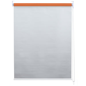 Rollo Fensterrollo Seitenzugrollo blickdicht Verdunkelung 90x230cm orange
