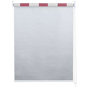 Rollo Fensterrollo Seitenzugrollo blickdicht Verdunkelung 80x160cm rot/weiss/beige