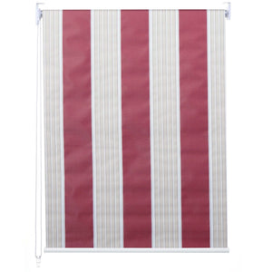 Rollo Fensterrollo Seitenzugrollo blickdicht Verdunkelung 80x230cm rot/weiss/beige