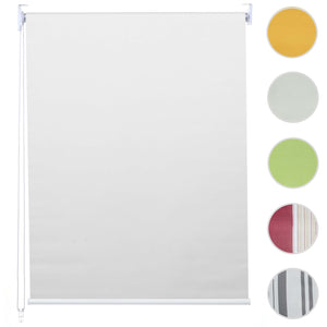 Rollo Fensterrollo Seitenzugrollo blickdicht Verdunkelung 40x160cm weiss
