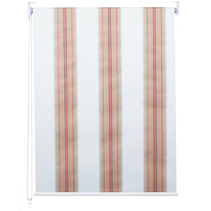 Rollo Fensterrollo Seitenzugrollo blickdicht Verdunkelung 40x160cm weiss/rot/beige