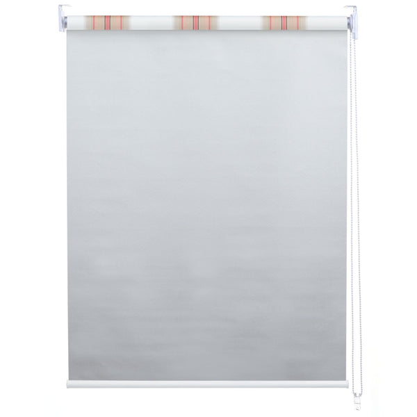 Rollo Fensterrollo Seitenzugrollo blickdicht Verdunkelung 50x160cm weiss/rot/beige