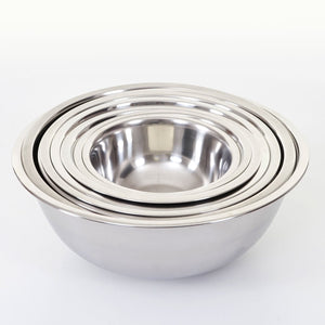 Rührschüsselset Salatschüssel Servierschüssel 8-teilig Edelstahl stapelbar