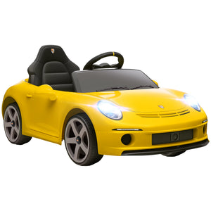 Kinderauto elektrisch RUF GT fernbedienbar mit Musik 3-5 Jahre gelb