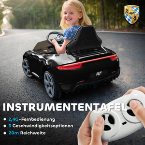 Kinderauto elektrisch RUF GT ferngesteuert 3-5 Jahre schwarz