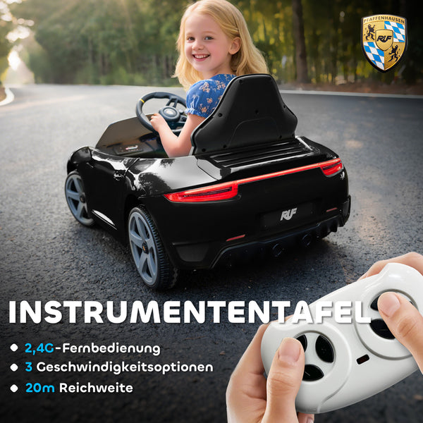 Kinderauto elektrisch RUF GT ferngesteuert 3-5 Jahre schwarz