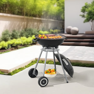 Barbecue rond El Paso 80x49x47cm noir