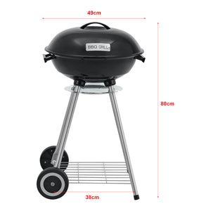 Barbecue rond El Paso 80x49x47cm noir