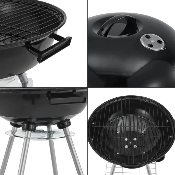 Barbecue rond El Paso 80x49x47cm noir